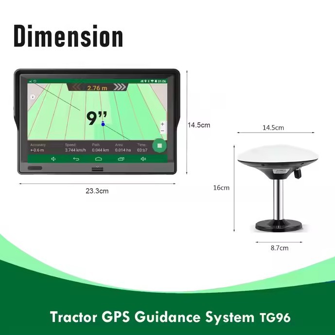 Tg96 Система навигации GPS для сельского хозяйства Граничный экспорт Gnss Специальный многофункциональный навигатор для тракторов