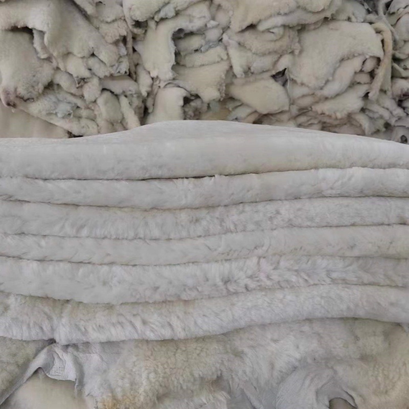 Australian Velvet Sheep Fur Integrated Whole Leather Fur Collar Clothing Snow Boots Leather Liner Wholesale to Heattech