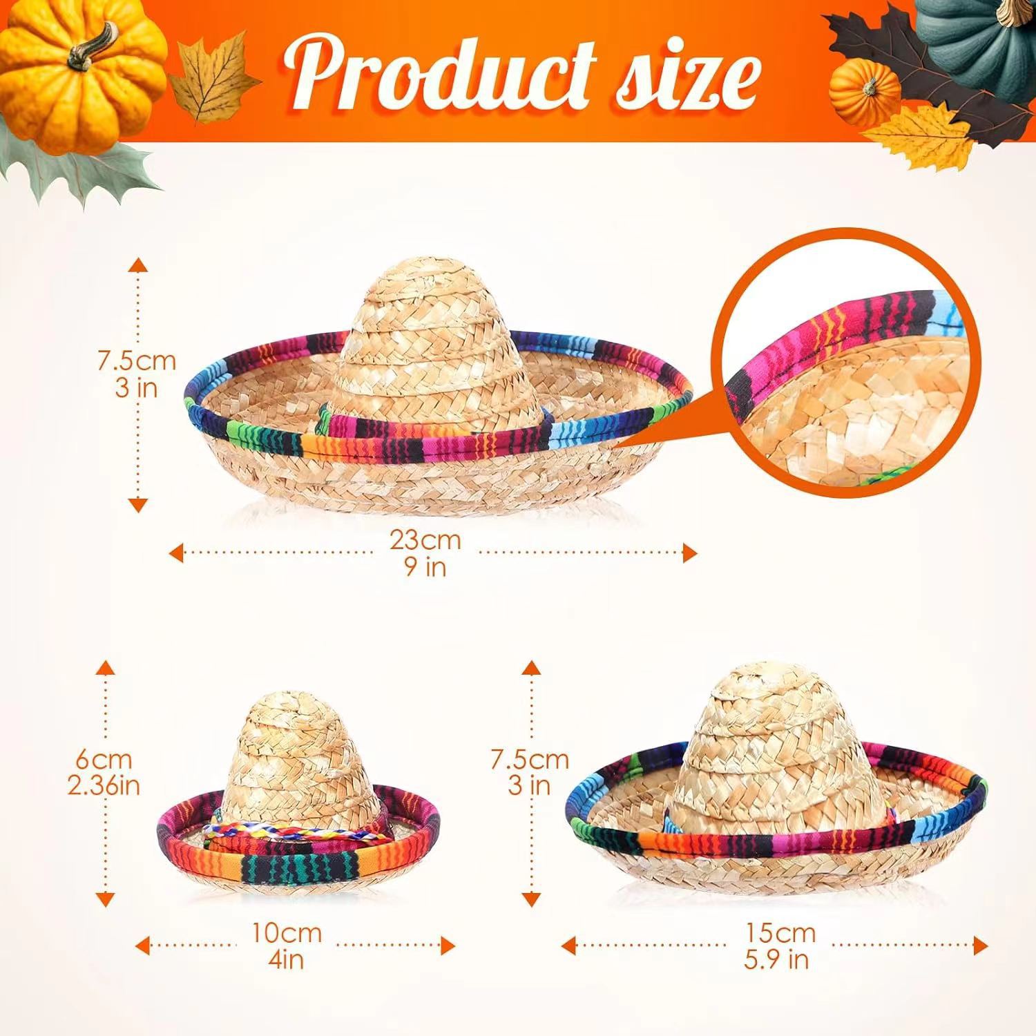 Cross-border Amazon Carnival Halloween hat birthday party supplies adult children Mexican pet small hat