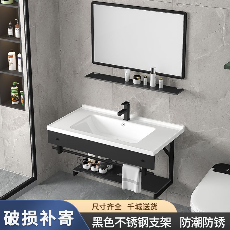 Умывальник для ванной 40 см настенный умывальник из нержавеющей стали интегрированный керамический умывальник бесплатная доставка