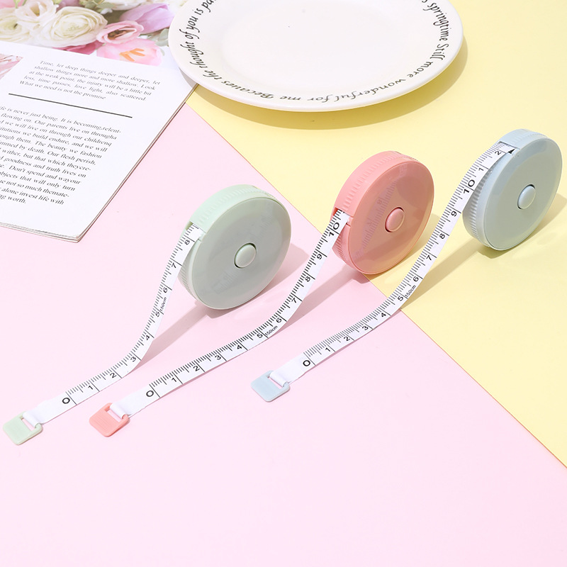 Scandinavian 1.5m Portable Small Tape Measure Mini Tape Measure Multi-function Tape Measure High-precision Tailor Measurements Clothes Soft Tape Measure