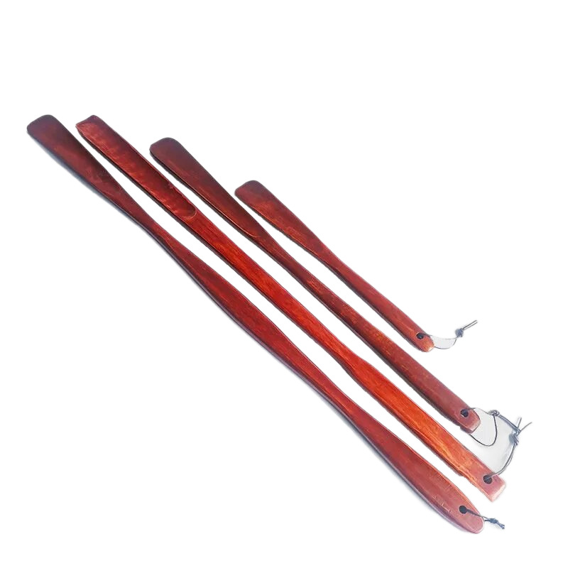 Shoe Horn with Long Handle Made of Solid Wood for Home Use, Suitable for Pregnant Women to Put on Shoes, Extended Shoe Lifter for Elderly to Avoid Bending over