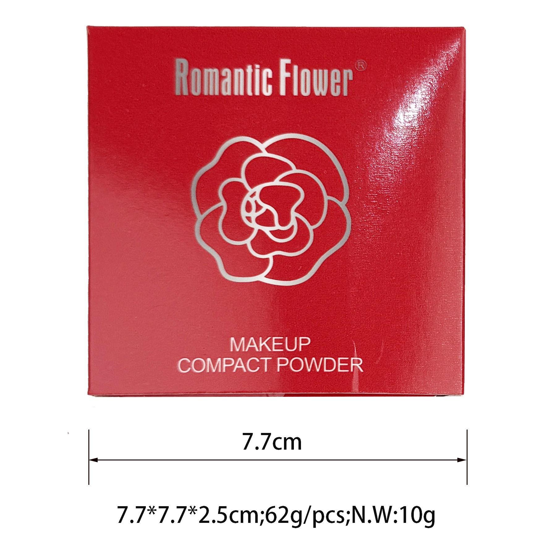 Cross-Border Export of 6-Color Single-Layer Powder Compact with Puff for Concealing and Contouring, Natural and Long-Lasting, Dark Skin Cosmetics