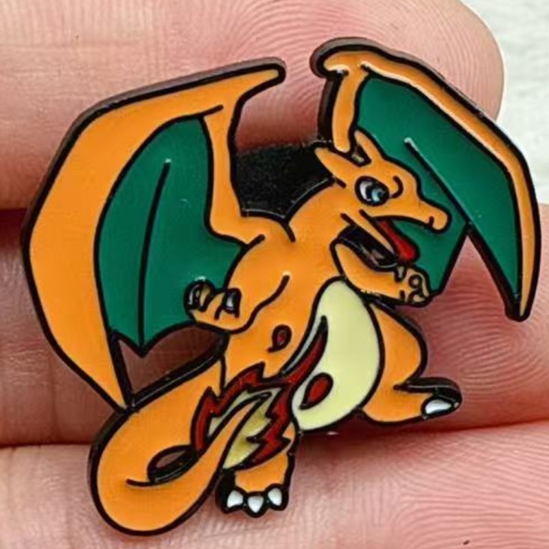 Anime Pokémon Pokémon Peripheral Brooch Pikachu Charmander Bulbasaur Squirtle Badge