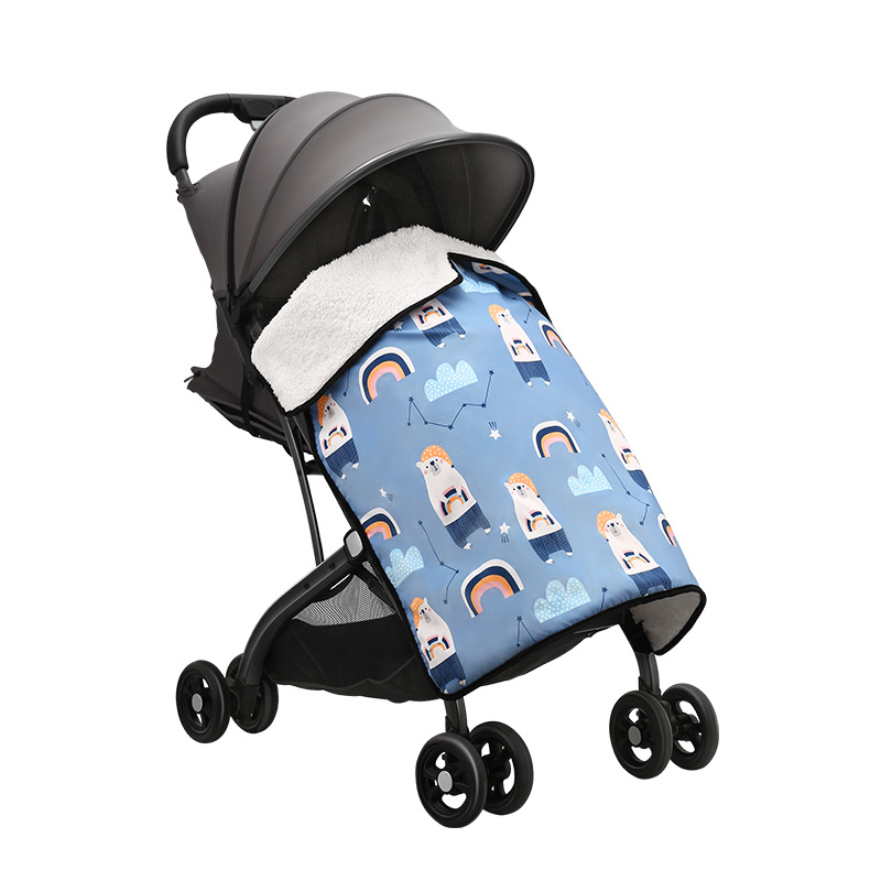 Stroller Windproof Blanket Stroller Cover Blanket Windshield Blanket Baby Blanket Small Cuff Waterproof Easy to Go Out Children Warm