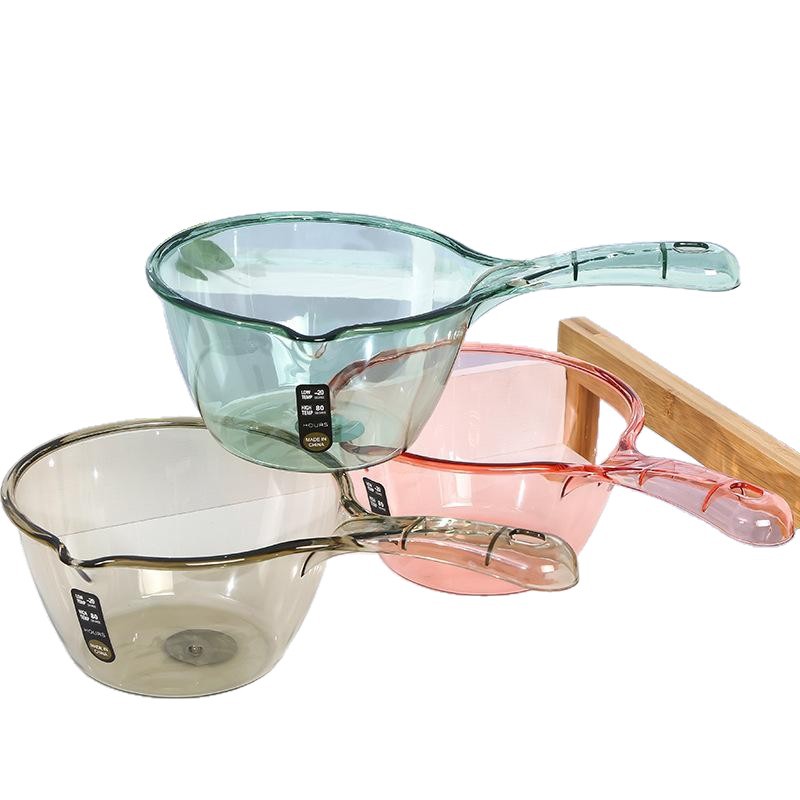 Thickened Long-Handled Water Scoop for Kitchen Use, Household Plastic Water Ladle, Water Scoop, Water Dipper, Water Float Spoon for Bathing