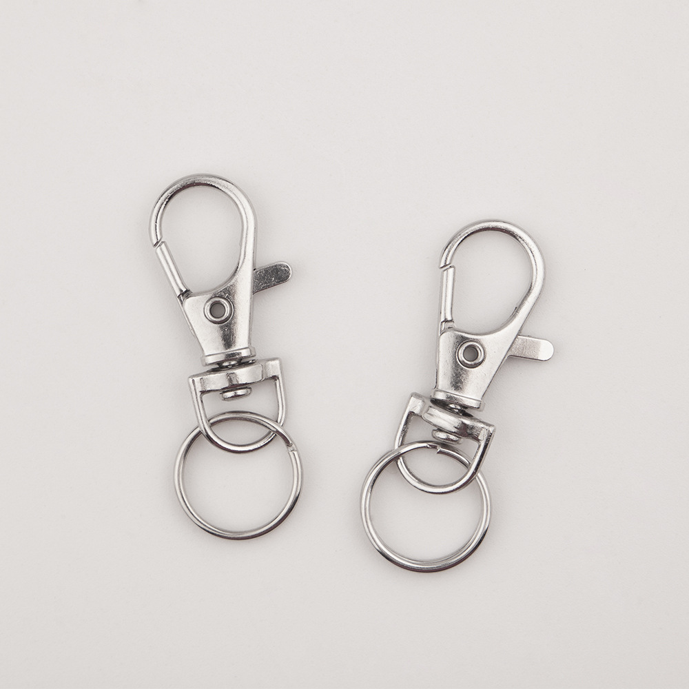 Manufacturers supply and marketing zinc alloy hook dog buckle fish mouth hook metal spring open fish mouth buckle key chain lobster buckle