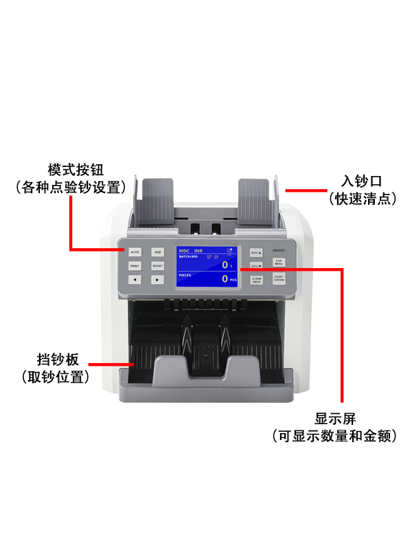 Multi-National Currency Counting Machine Foreign Currency Detector Class C Small Household Bank Commercial Total Amount Us Dollars People