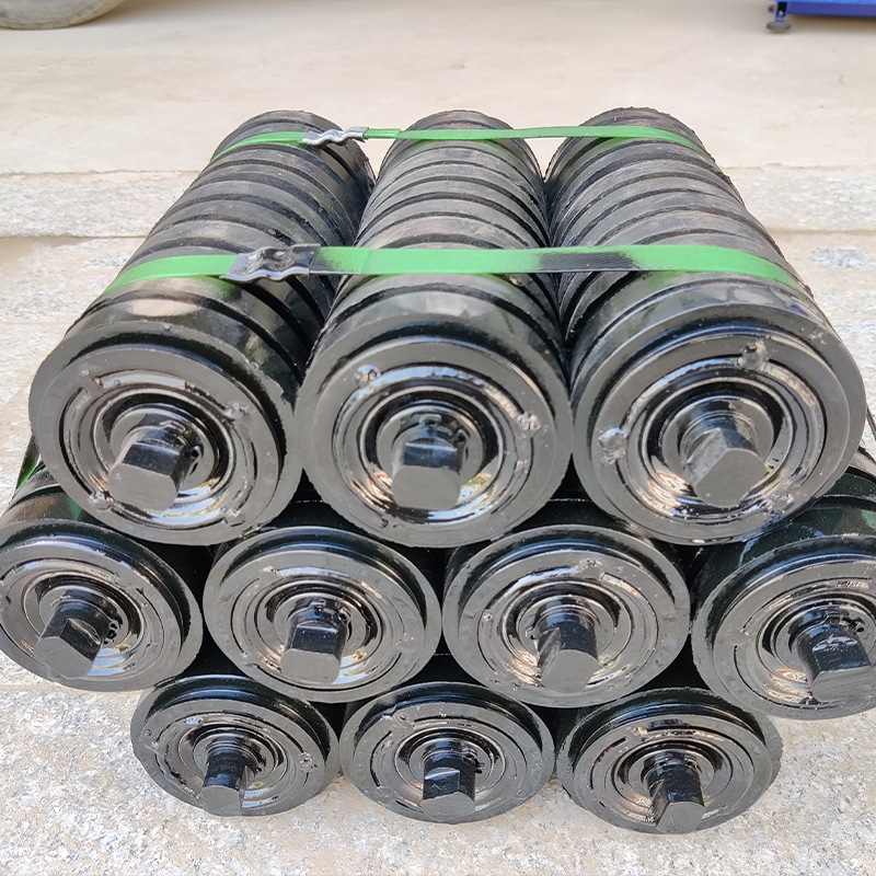 Manufacturer Wholesale Rubber-Coated Buffer Rollers, Groove-Type Parallel Roller Sets, Cast Rubber Rollers, Belt Conveyor Rollers