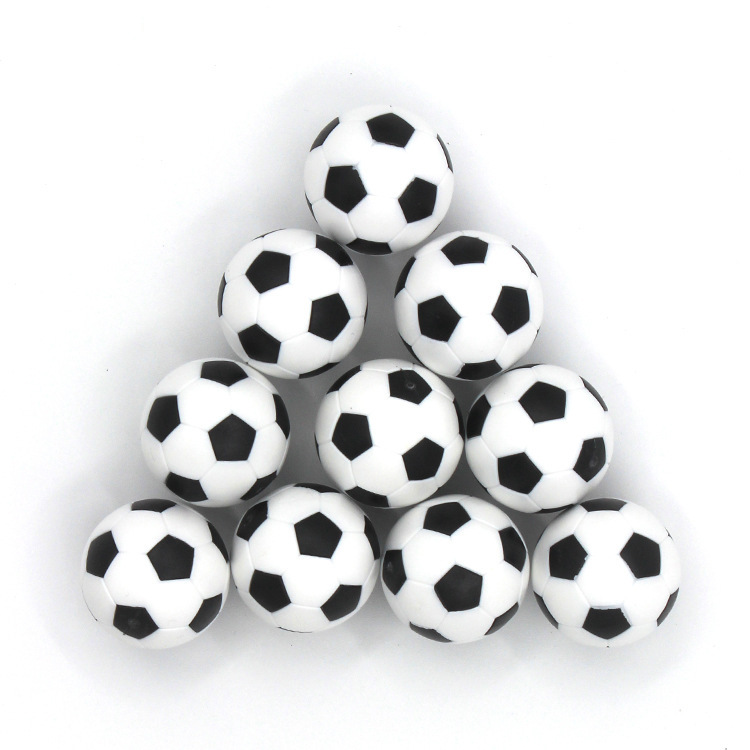 Desktop Football Machine Accessories Diameter 32mm Football 10 Pcs/Pack Black and White Football