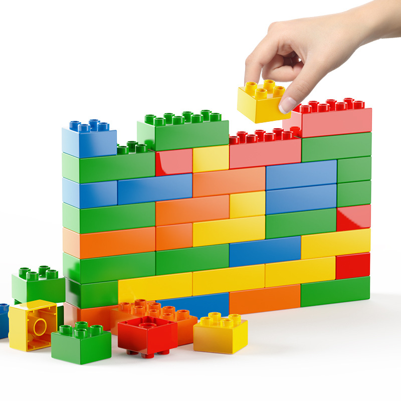Large-grain Building Blocks Assembled Educational Baby Large-size Children's Building Blocks Beneficially Intelligence Brain Toys Boys and Girls