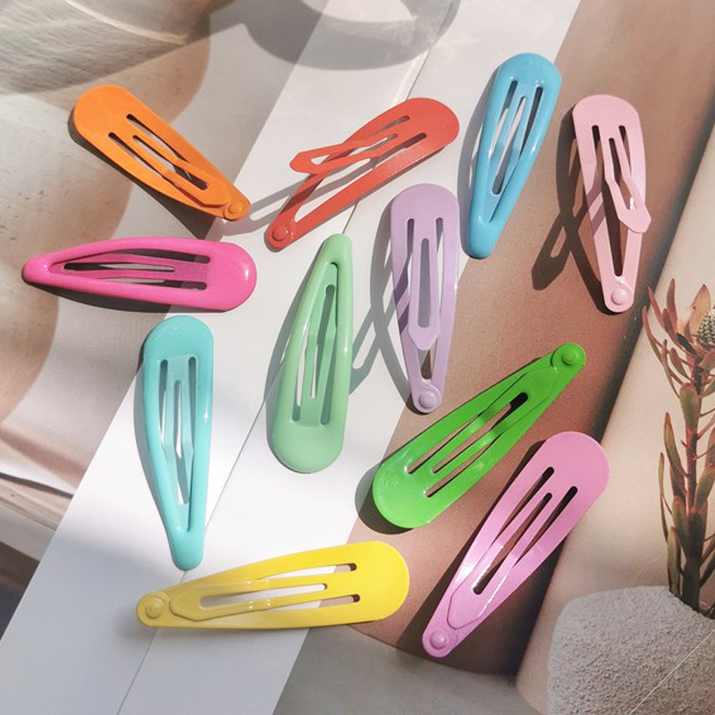 Water drop candy color BB clip color New Internet celebrity hair accessories Korean style children's hairpin dripping hair clip bangs side clip