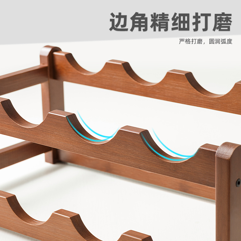 Creative Red Wine Rack Ornaments Desktop Multi-layer Red Wine Display Rack for Living Room Household Wine Grid for Wine Bottle Bracket