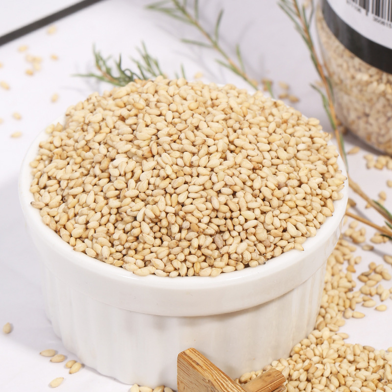 Grainxin Cooked Whole Grains Cooked Black Sesame Seeds Fried Black Sesame White Sesame Seeds Wholesale 200G/Can