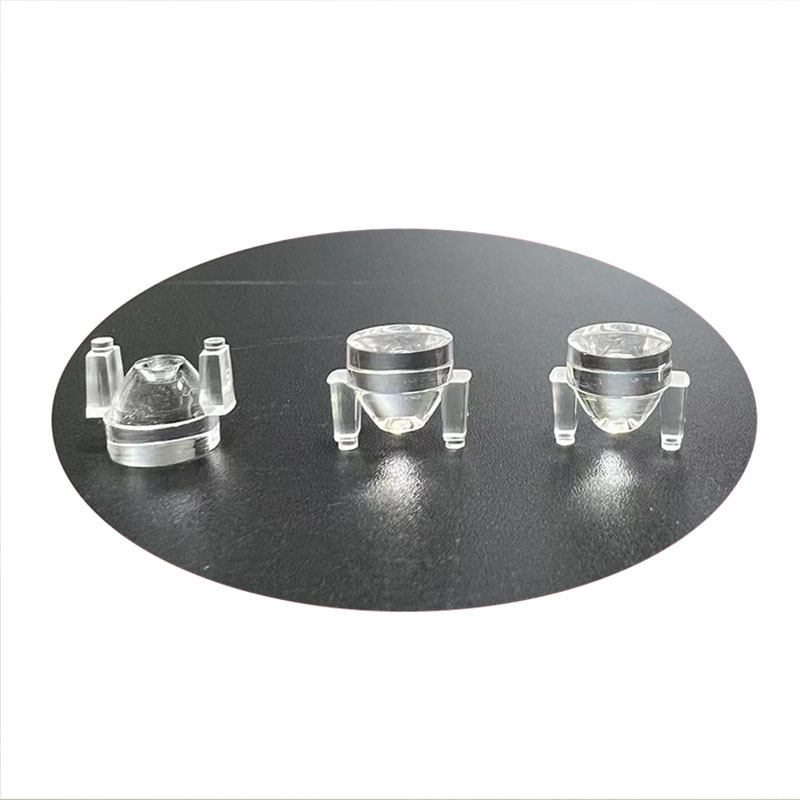 Diameter 10mm high 5.65 led strong light flashlight PC lens LED lamp lens camping light lens manufacturers