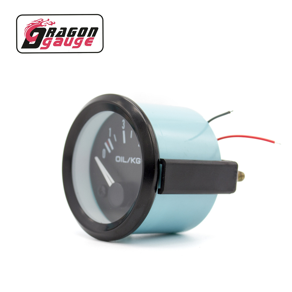 Car Modification Instrument 52mm Car Oil Pressure Gauge with Sensor 12V Universal Car Instrument Oil Pressure Gauge