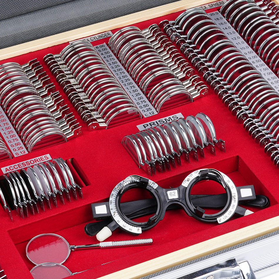 Optometry Metal Ring Glasses Equipment 266 Optometry Lens Box Insert Box Optometry Disc Aluminum Box 266 Insert Foreign Trade Model