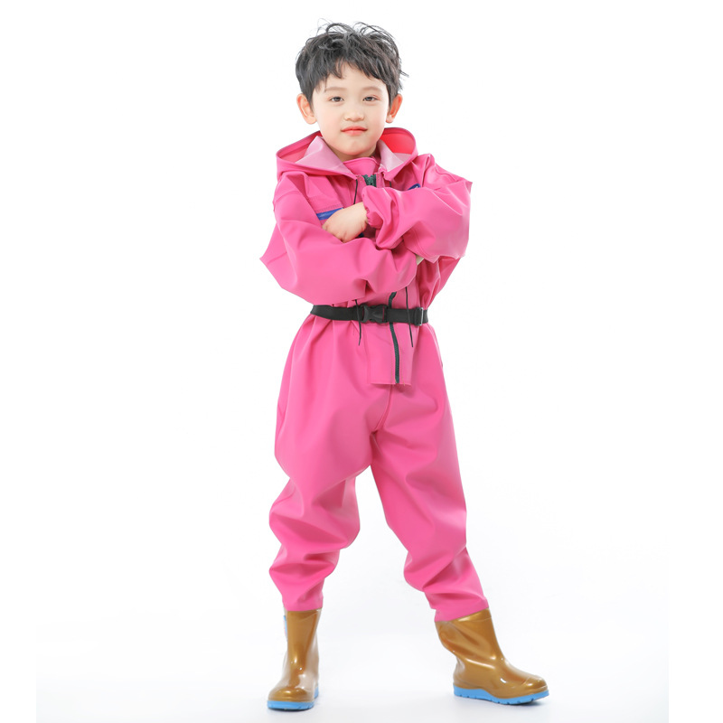 Yicheng Yuxing, водонепроницаемая одежда для детей, комбинезон, игра в воде, песке, грязи, ловля рыбы, для мальчиков и девочек, с молнией