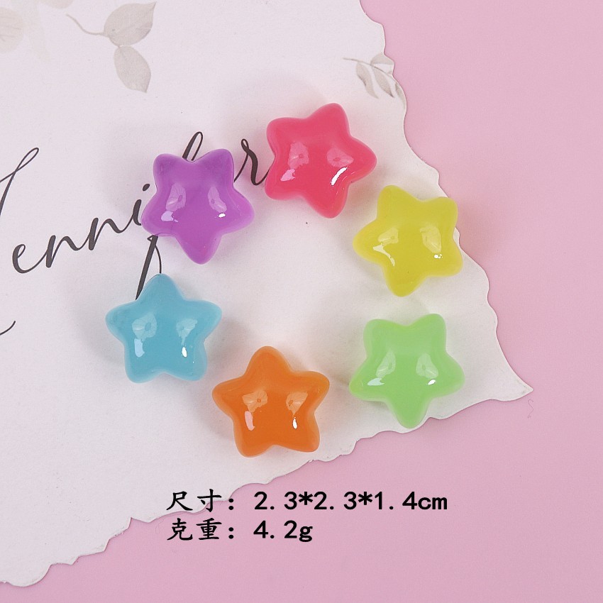 Luminous star lovely diy cream glue phone case headdress hairpin headband jewelry accessories handmade materials