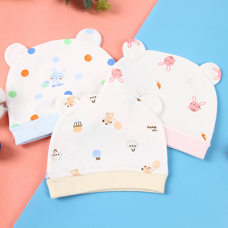 Однослойная кепка для новорожденных, защитная шапка от ветра для детей 0-3 месяца