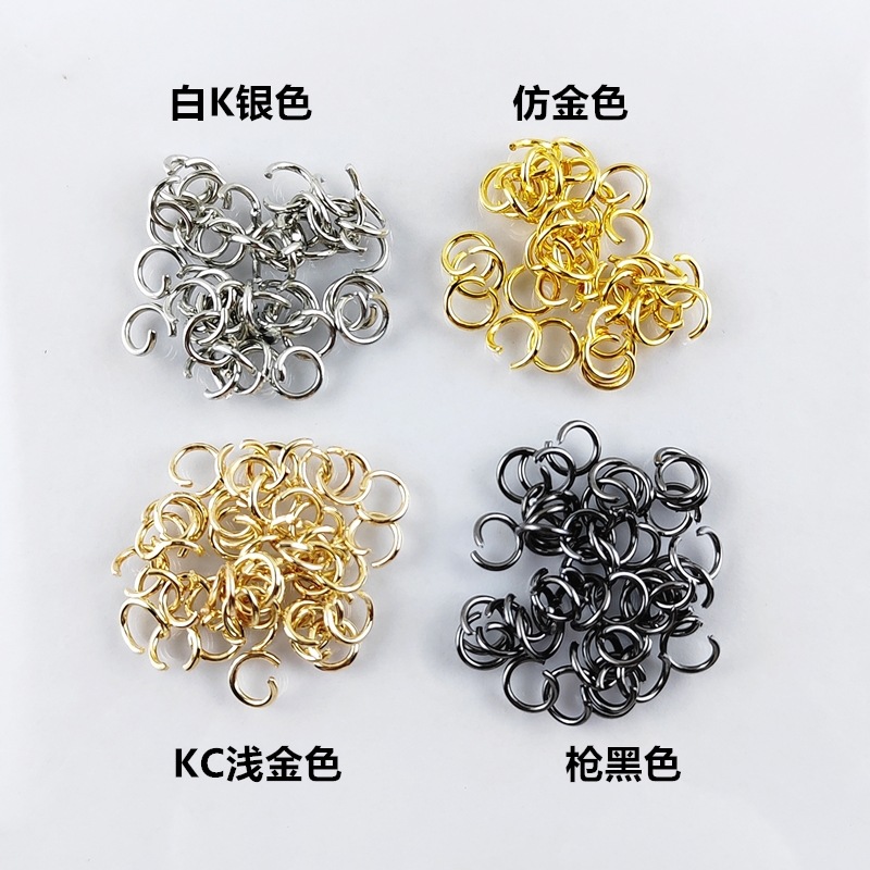Open ring accessories DIY jewelry connection ring manual hanging ring iron connection ring pendant C ring open ring wholesale