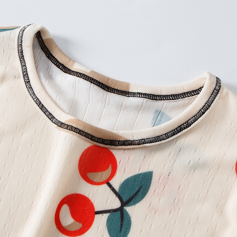 Summer New Children's Nightdress Cool Ice Silk Mother-daughter Parent-child dress 2025 Fashion Summer Short-sleeved Home Clothes