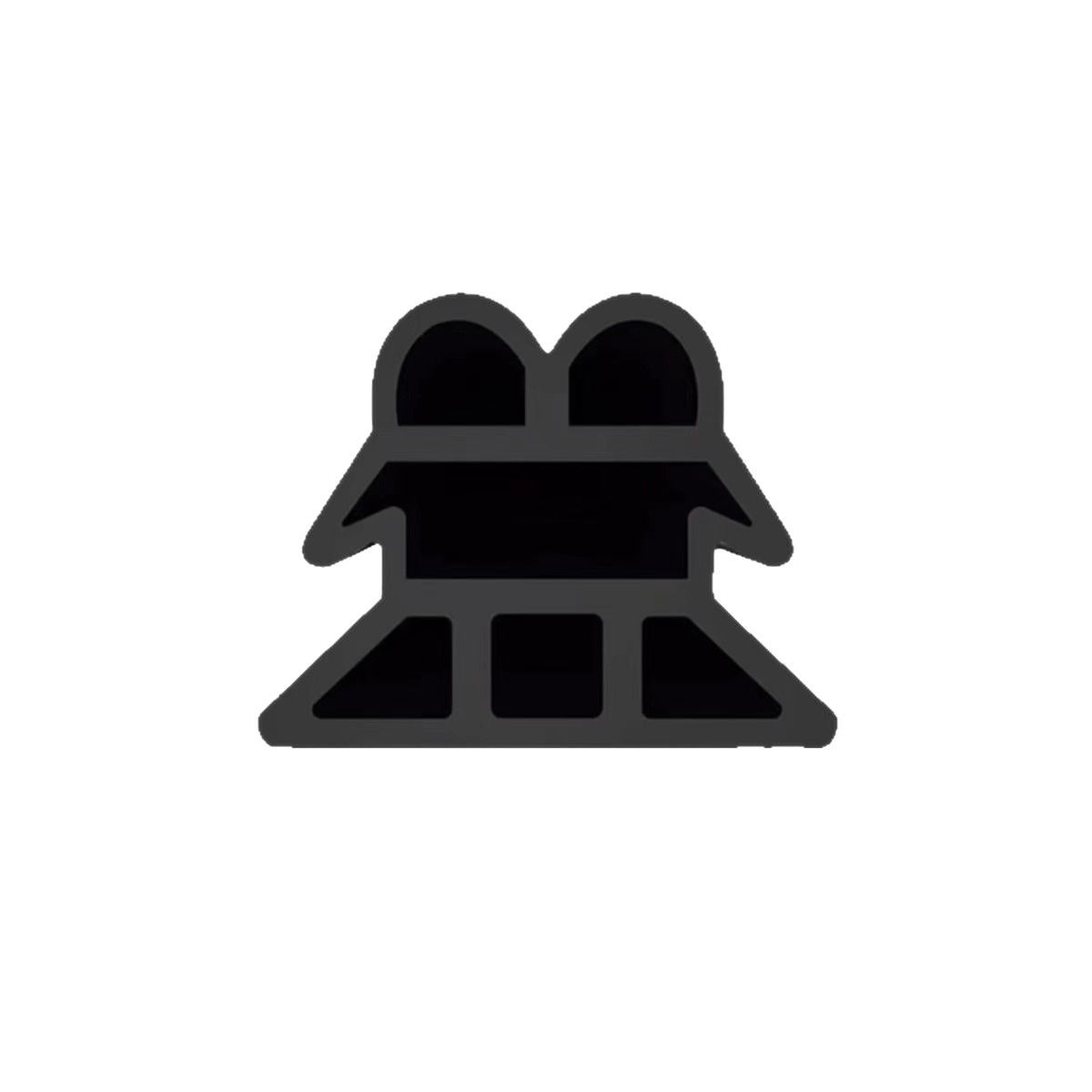 Automobile sealing strip six-hole pyramid type three-layer thickening anti-noise, dustproof and windproof door crack universal sealing strip