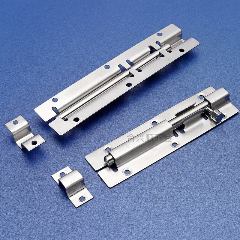 Hexingshun stainless steel bolt open door and window door bolt anti-theft buckle cabinet horizontal bolt Chinese Bolt wholesale