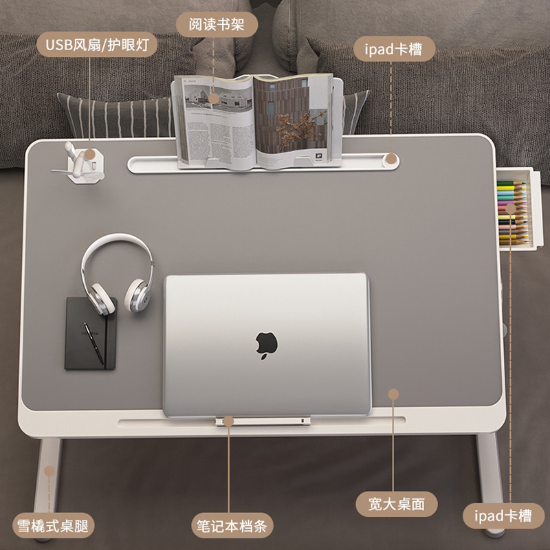 Small Bed Table, Liftable Computer Table, Student Dormitory Folding Table, Simple Home Simple Bedroom Study Desk