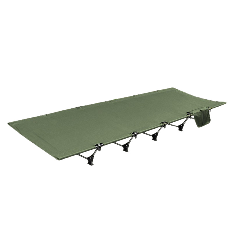 Outdoor Camping 7075 Aluminum Alloy Foldable Low Single Bed Military Cot Foldable Outdoor Leisure Nap Bed