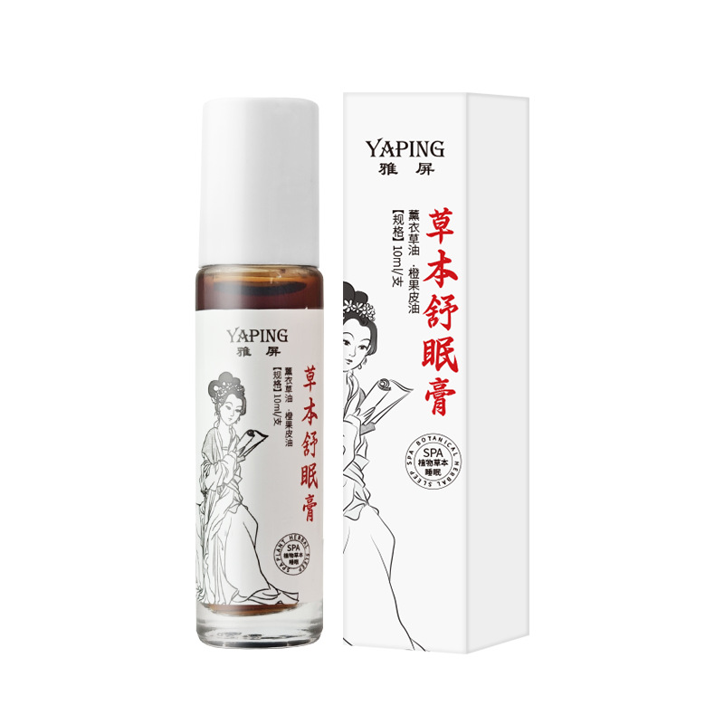 Tiktok Same Style Agarwood Sleep Aid Essential Oil Wholesale Herbal Sleep Aid Cream Plant Herbal Sleep Cream Agarwood Sleep Aid Essential Oil