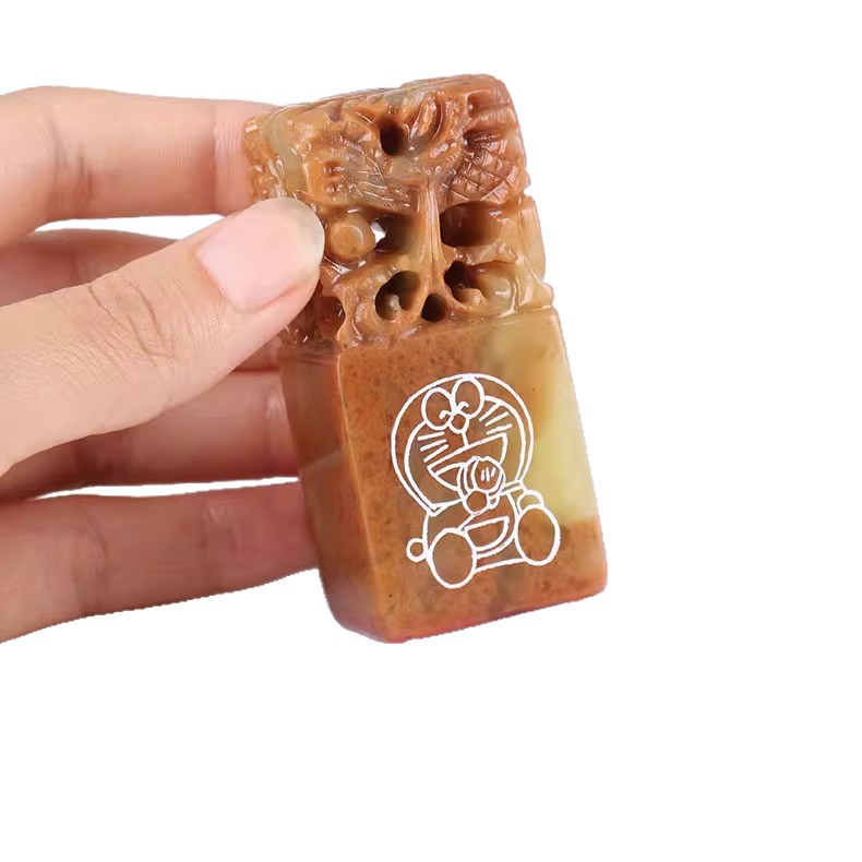 Seal cutting seal Shoushan stone square book collection seal personal name character signature private seal printing material wholesale Shoushan