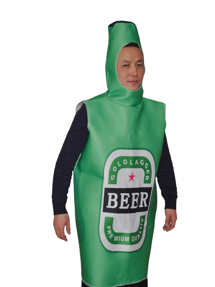 Cross-border Halloween New Beer Play Dress Adult Costume Party Performance Dress Fun Stage Green Dress