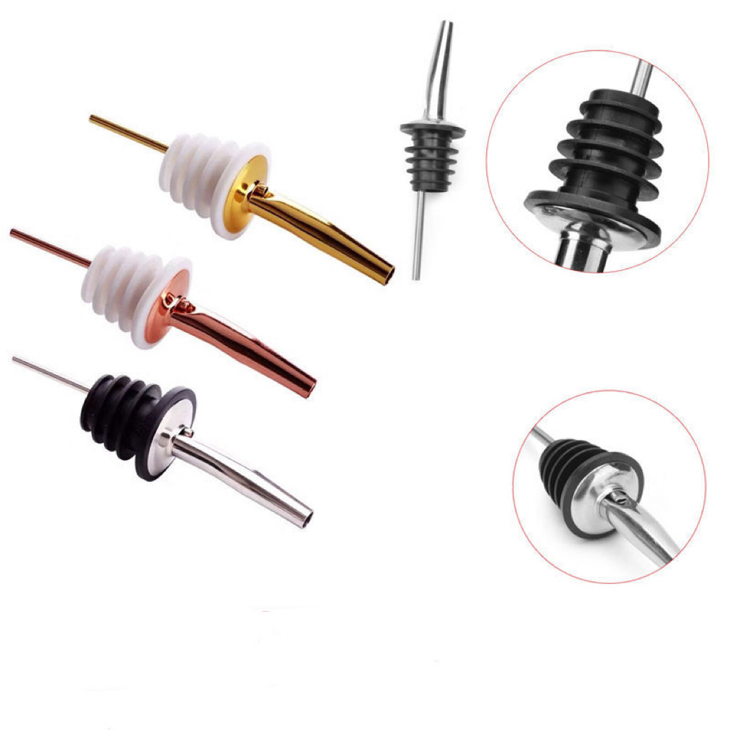 Cross-border stainless steel wine stopper pourer wine bottle stopper dual-use pourer wine mouth wine set Accessories Wholesale
