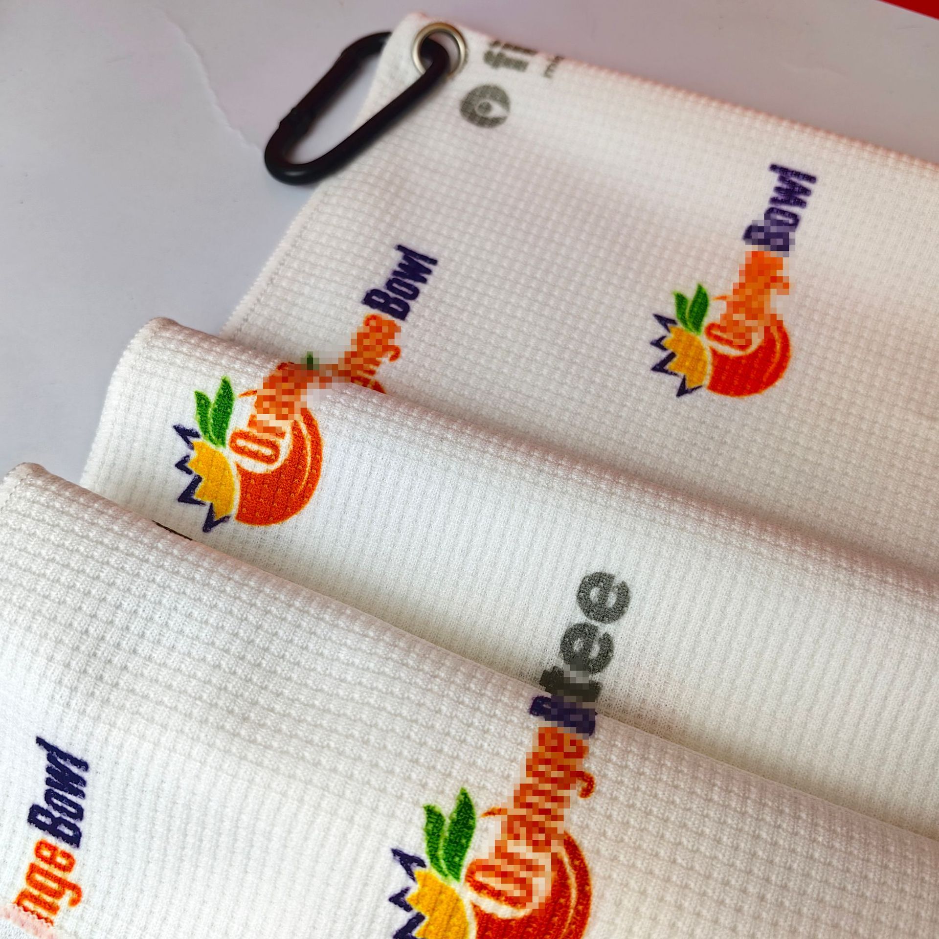 Factory order advertising towel beach towel bath towel double-sided velvet quick-drying waffle golf towel digital cross-border