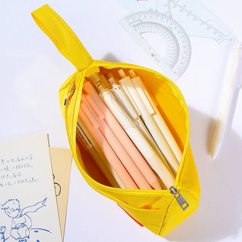 Large-Capacity Pencil Case for Primary School Students, Stain-Resistant, Simple Pencil Case, High-Looking Pencil Case, Stationery Pencil Case, Customized Logo