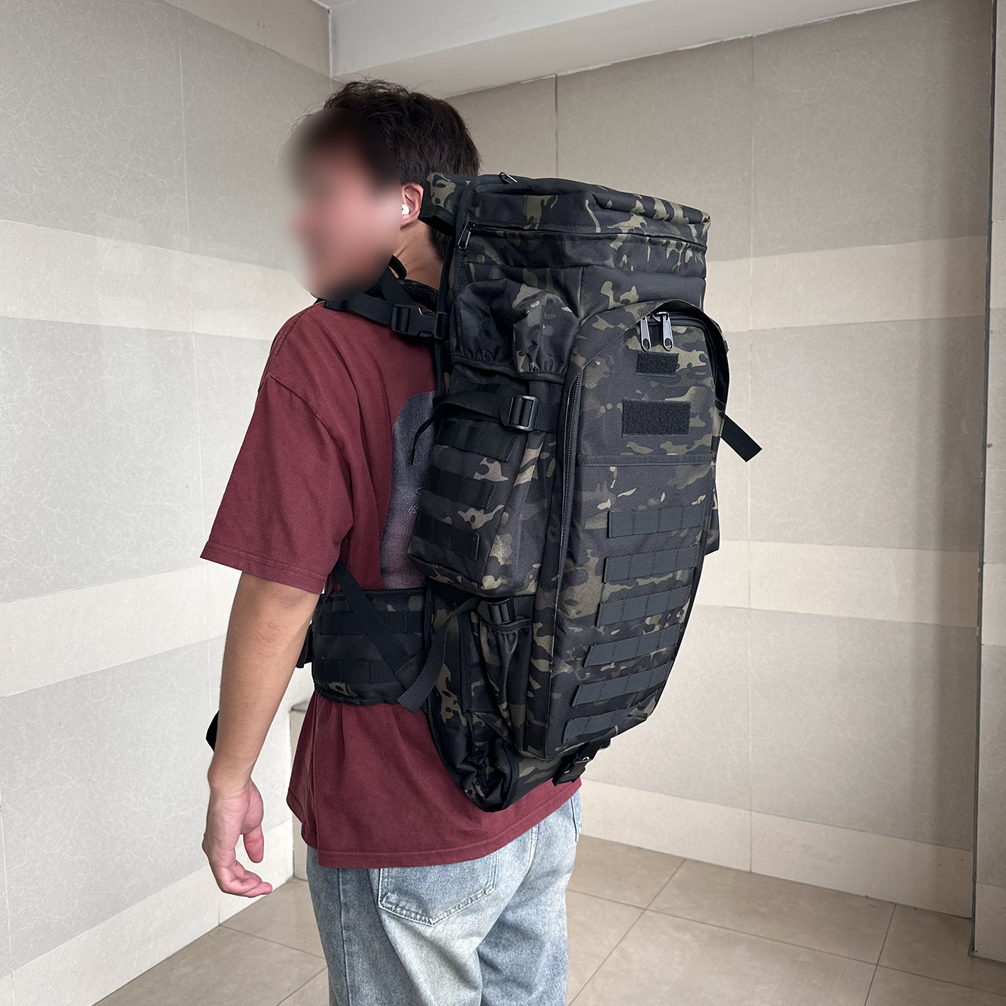 Outdoor Multifunctional Tactical Hunting Shoulder Backpack 60L Super Large Capacity Military Fan Sports Bag Climbing Hiking Camping