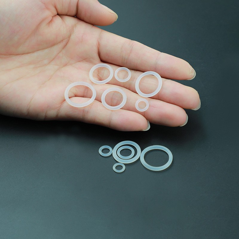Wholesale food grade silicone anti-drop o-ring non-slip fixed 19mm glasses ring DIY black glasses chain buckle accessories