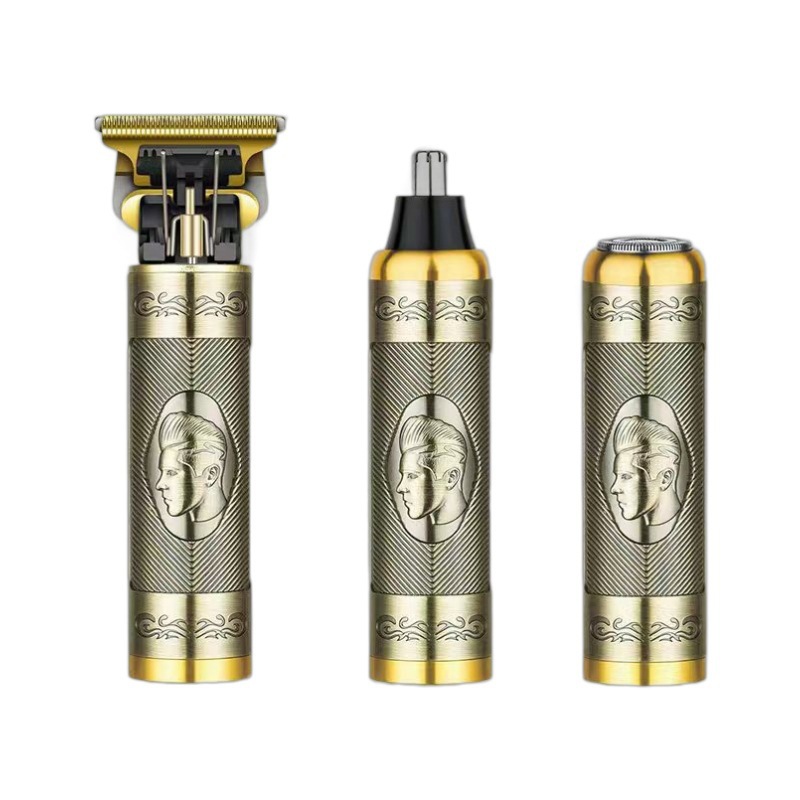 Multifunctional Three-In-One Shaver, Oil Head Clipper, Hair Clipper, Men's Shaver, Bald Head Artifact, Nose Hair Trimmer, Electric Clipper