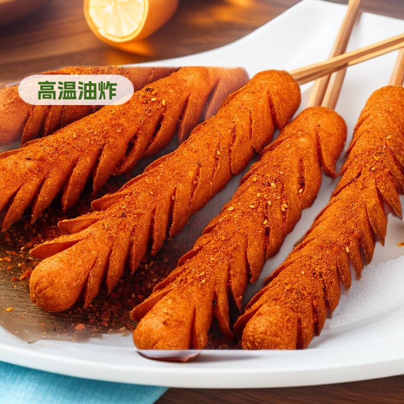 Шаньдун фую крахмальная колбаса жареная колбаса уличная жареная колбаса коммерческая оптовая