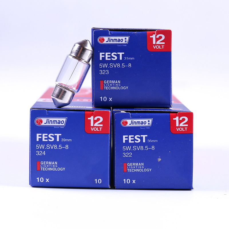 Car reading top bulb double tip instrument light trunk 12v5w24v5w car brake bulb wholesale