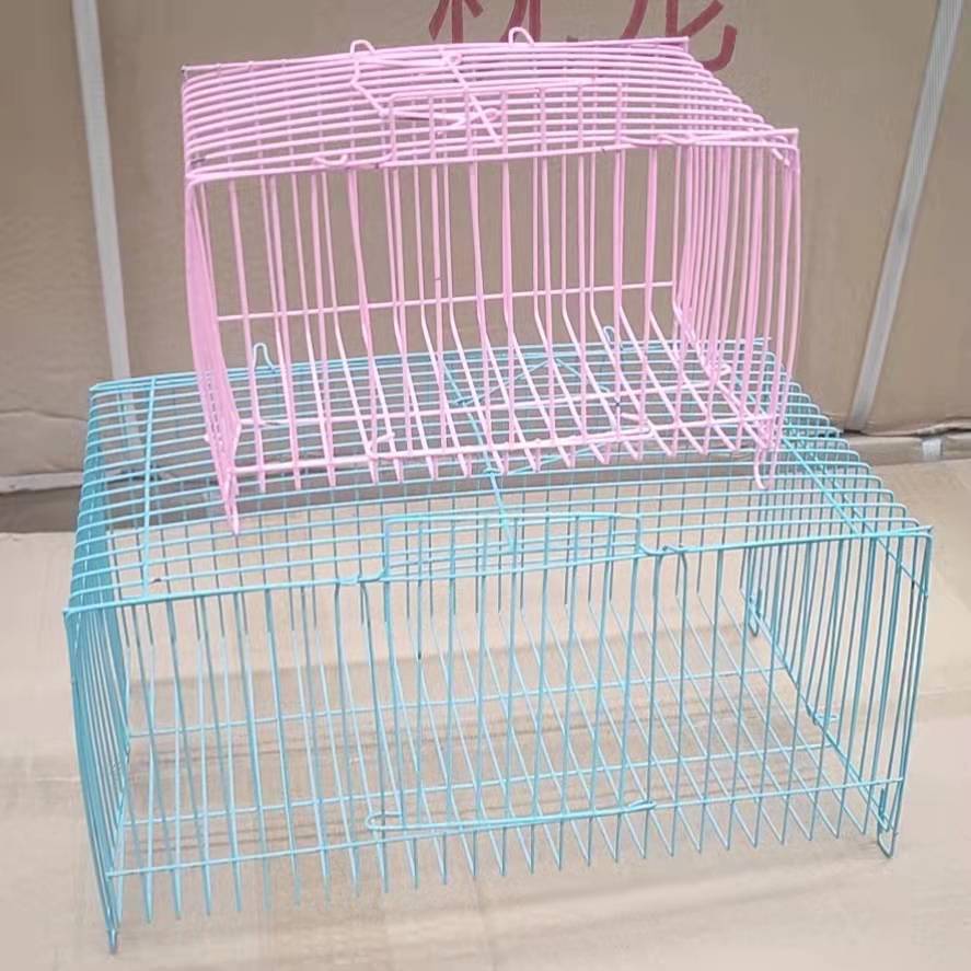 Large and Small Pillows, Semi-Circular Cage, Ring Cage, Iron Wire, Simple Bird Cage, Hamster Cage, Rabbit Cage, Bold Pet Transport Cage Wholesale