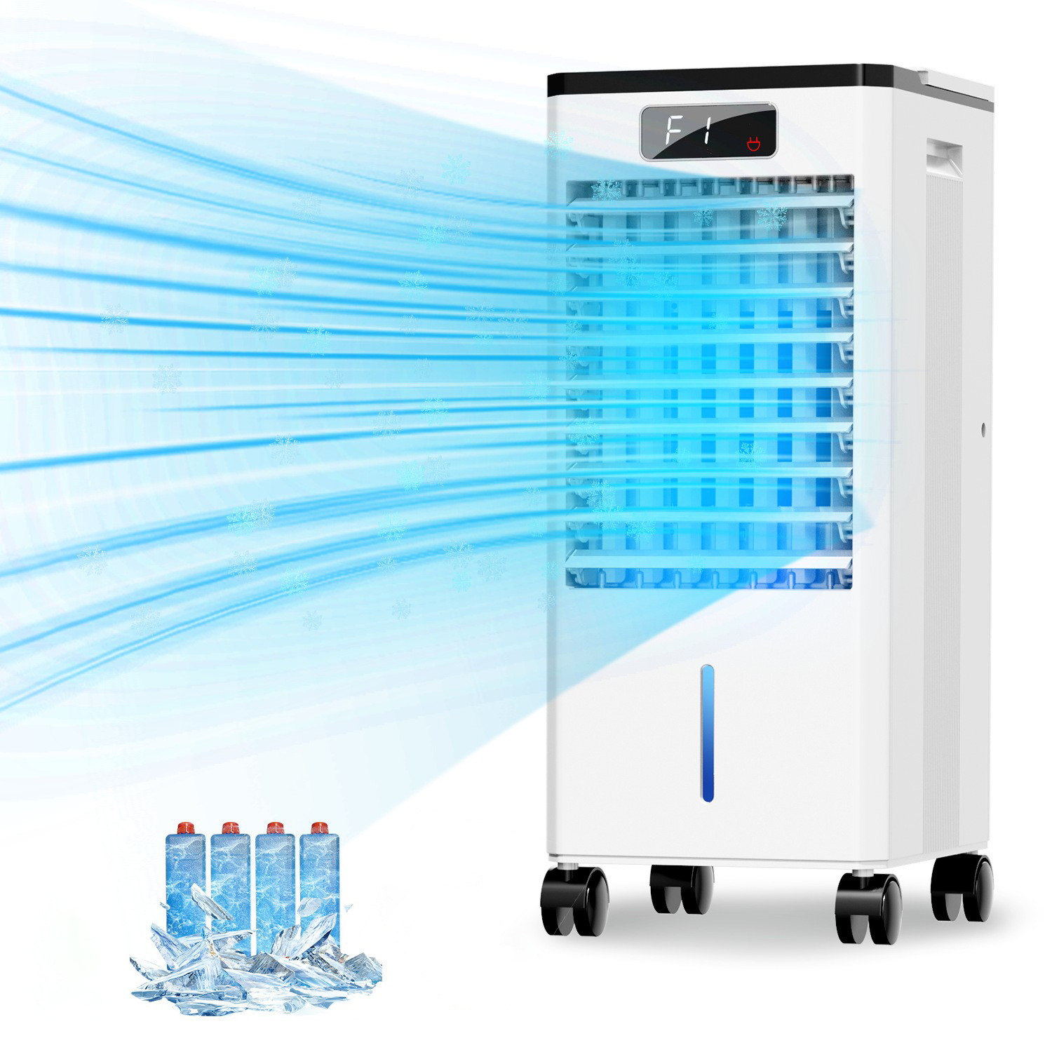 Cross-Border Foreign Trade Special Supply for Amazon Air Conditioning Fans, Household Cooling and Humidifying Fans, Air Coolers, Water-Cooled Cooling Devices