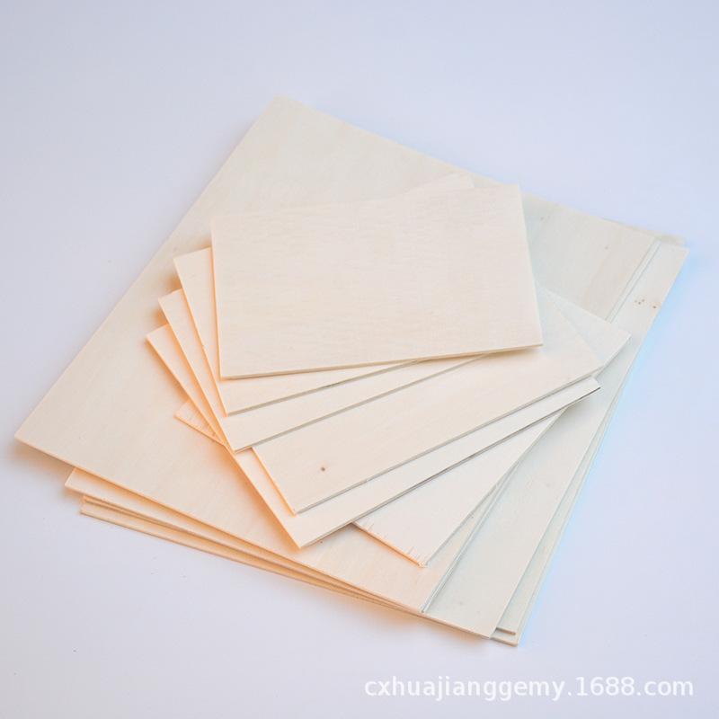 Basswood Laminate Thin Wood Chips DIY Handmade Building Model Materials Thin Wooden Boards Pyrography Wood Chips Small Wood Chips Wholesale