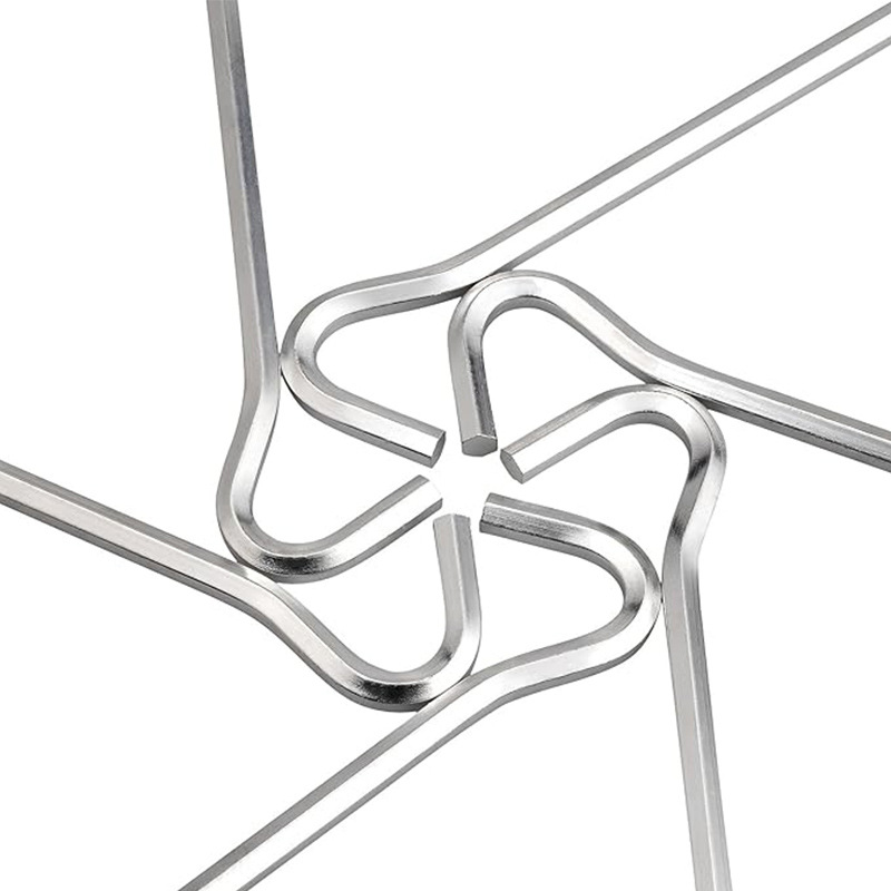 Factory tent ground nail 7-shaped ground nail question mark ground nail tent metal ground nail camping canopy ground nail aluminum ground nail