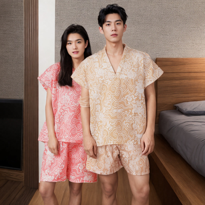 New Disposable Bath Clothes suit Sweat Clothes Women's Spa Beauty Moxibustion Clothes Men's Massage Clothes Foot Therapy Massage Clothes