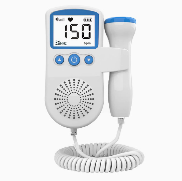 Foreign Trade Household Doppler Fetal Heart Rate Monitor, Fetal Movement and Heart Rate Detection Device, Fetal Heart Rate Monitoring Device for Pregnant Women