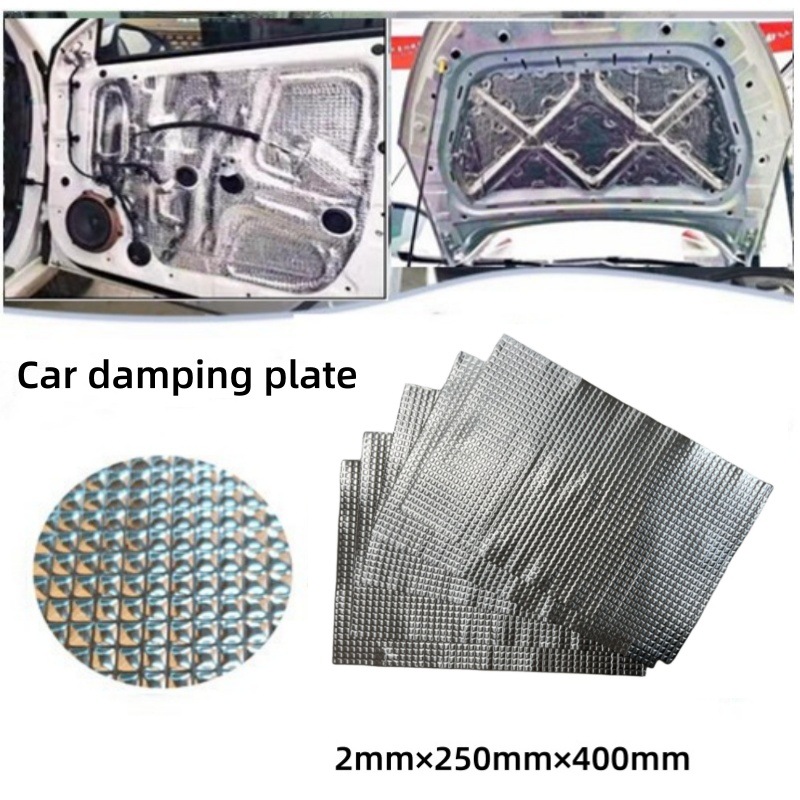 Звукоизоляционные панели из бутиловой резины для автомобилей, модифицированная шумоизоляция, огнестойкая, водонепроницаемая, демпфирующая подушка