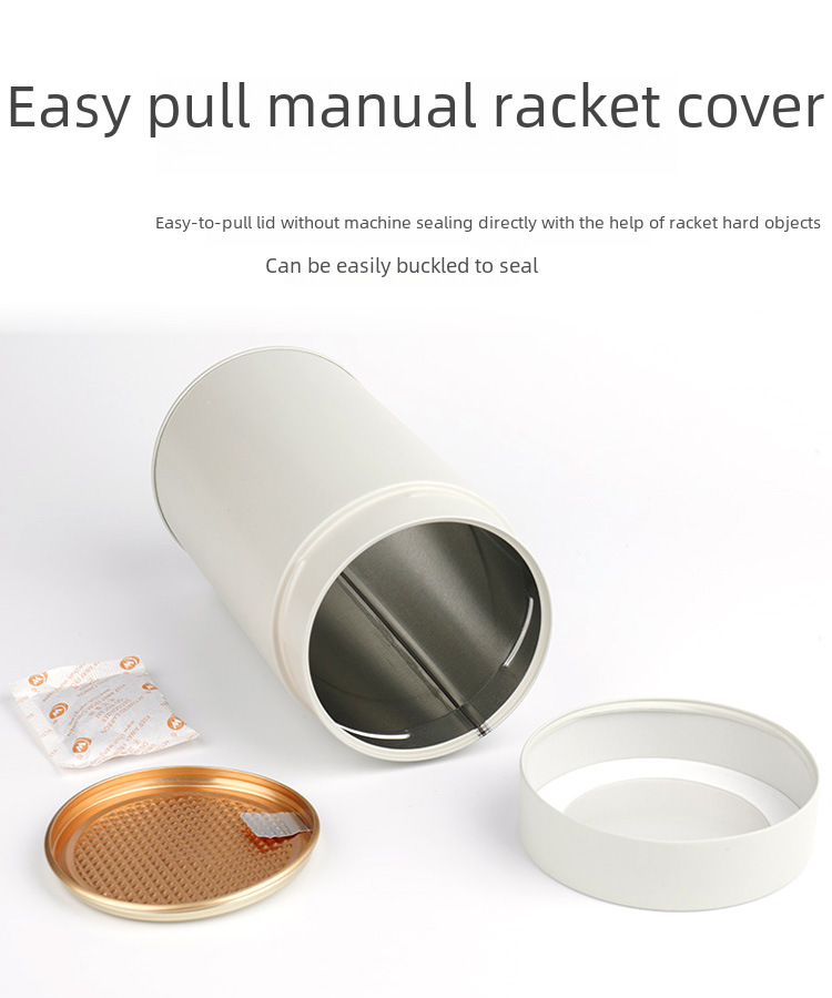 Sealed Iron Can Tea Can Black Tea Green Tea Empty Can Pull Cap Welded Can Metal Tin Can Bulk Tea Packaging Can