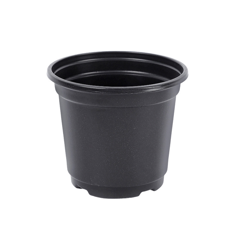 Black Two-Color Flower Pot Seedling Flower Pot Manufacturer Wholesale Base Planting Thickened Flower Pot Cross-Border Foreign Trade